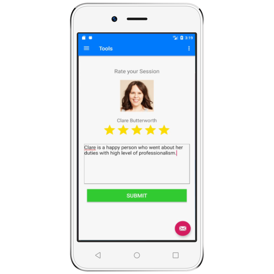 screenshot of Visual Care